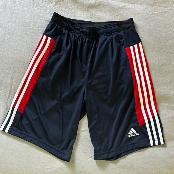 Adidas Shorts | Primegreen AEROREADY | Navy Blue / Red / White | Men’s Small - Picture 1 of 3